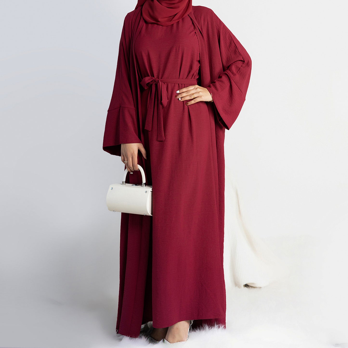 DESFASH | Turkey Dubai Solid Color Two-piece Suit