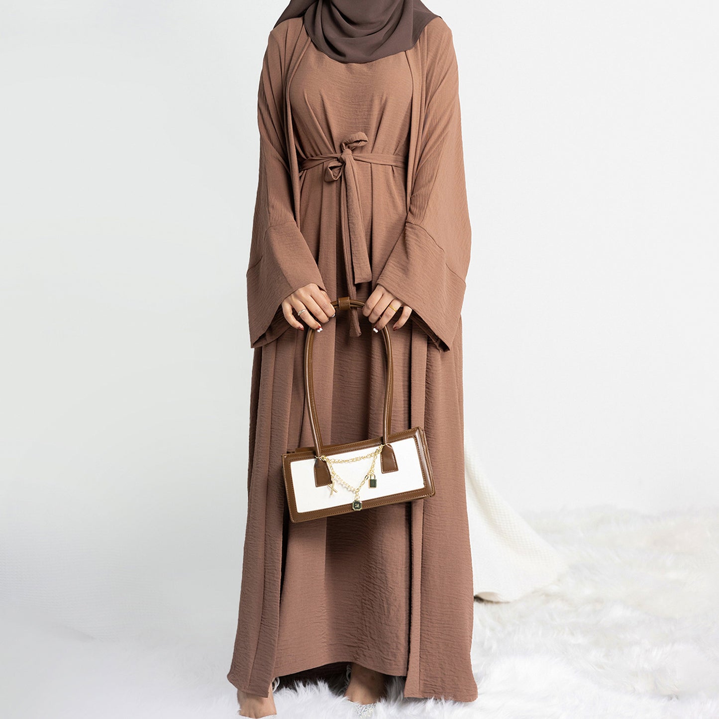 DESFASH | Turkey Dubai Solid Color Two-piece Suit