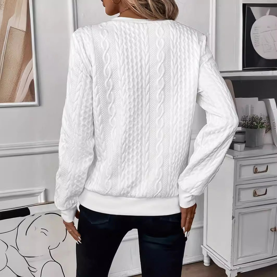 Pull à Fermeture Éclair, Manches Mi-longues – Vêtements